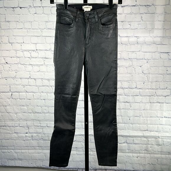 🖤 L’Agence Coated Skinny Jeans Size 25 - Picture 1 of 4